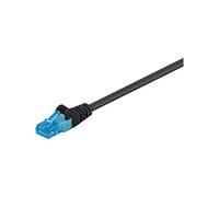Goobay 55413 CAT 6A Cavo Patch, Rete U/UTP, Nero, 15m Length