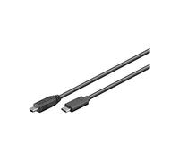 Goobay 55474 Cavo USB 2.0 da USB-C a Mini B 2.0, Nero, 1.8 m Lunghezza del Cavo