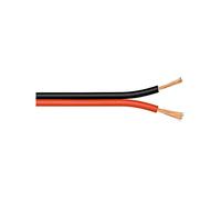 Goobay 56705 Cavo Altoparlanti, CCA, Rosso/Nero, 100m Lunghezza del Cavo - NUOVO