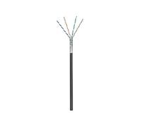 Goobay 57295 CAT 5e Cavo di Rete per Esterni, F/UTP, Nero, 100m Length