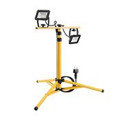 GB 57845 - Lampada da lavoro a LED con treppiede, 2x20 W, nero/giallo, IP65