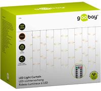 goobay 57942 300 luci LED con telecomando - Funzione timer - 8 modalità di illuminazione - Dimmer e trasformatore esterno 31 V - Bianco caldo (3000 K) - IP44