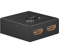 goobay 58485 HDMI Switch 2 in 1 Out/4K a 30Hz (2160p) HDMI Distributore/HDMI 1.4 scatola di commutazione per PS4, PS5, laptop o monitor