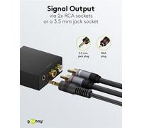Goobay 58493 convertitore audio Nero (Goobay NEW