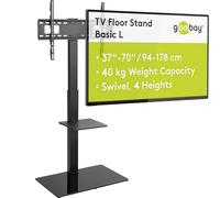 GOOBAY 58526 - Porta TV da terra, girevole, 37'' - 70'', nero