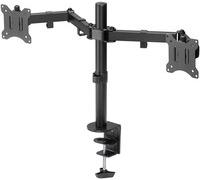 GOOBAY 58529 - Supporto da scrivania 2 monitor, 17''-32'', nero
