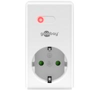 goobay 58690 - Presa radio con presa di contatto di protezione interna - Presa radio per presa - Portata 30 m - LED di controllo - Max. 1100 W, colore: Bianco