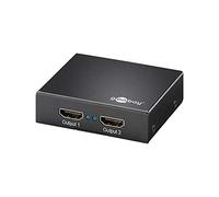 Goobay 58977 Splitter HDMI Ultra HD 4K/2K, 1 Ingresso/2 Uscite, Nero