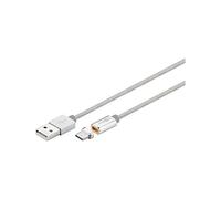 Goobay 59040 Cavo USB-C Magnetico di Ricarica E Sincronizzazione, Grigio/Argento