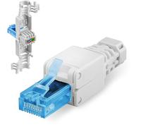 Goobay 59227 Connettore di Rete RJ45 Senza Attrezzi CAT 6a UTP Non Schermato, Lunghezza 52mm, Larghezza 15mm, Altezza 15mm