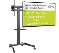 GOOBAY 59507 - Portarotolo TV, girevole, 37''-70'', nero