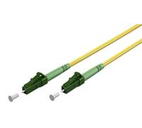 goobay 59628 - Cavo in fibra ottica (FTTH), monomodale (OS2) Simplex/LC APC (8°) maschio a LC-APC (8°) maschio/cavo onda luminosa, 1 metro