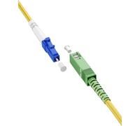 Goobay 59656 - Cavo in fibra ottica (FTTH) / Singlemode (OS2) Simplex/SC APC (8°) maschio a LC-UPC (8°) M/30 metri