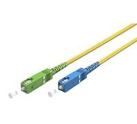 goobay 59666 - Cavo in fibra ottica (FTTH), monomodale (OS2) Simplex/SC APC (8°) maschio a SC-UPC (8°) maschio/cavo ottico/30 metri