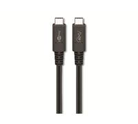 goobay 60200 Cavo USB-C Gen 3x2 / 100W/20V/5A / cavo USB-C 4.0 / velocità di trasferimento dati 40 Gbit/cavo di ricarica rapida da USB-C a USB-C / 1m