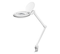 goobay 60360 Lámpara de aumento LED con pinza / lámpara de aumento de plástico / 8 W de consumo, temperatura de color 6500 K / flujo luminoso 650 lm / tensión de servicio 230 V (AC) / blanco