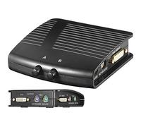 Goobay 60734 GB 2 22 1 ingresso uscita Manual DVI/KVM Switch Box - Nero