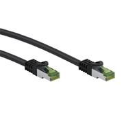 goobay 61096 - Cavo di rete CAT 8.1 - Cavo patch ad alta velocità da 40 Gbits con schermatura S/FTP PiMF/nero/5 m