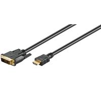 Goobay 61582 Cavo DVI/HDMI™ dorato - Spina DVI-D Single-Link (18 + 1 pin) > Spina HDMI™ (tipo A)