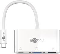 Goobay 62100 Docking Station Wired USB 3.2 Gen 1 (3.1 Gen 1) Type-C Bianco - Nouvo