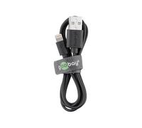 Goobay 63523 1 m Lightning USB A Maschio Maschio Nero Cavo di ricarica e