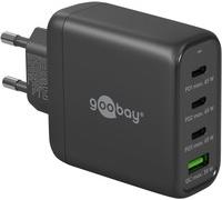 Goobay 64819 Interno AC Nero Caricatore rapido multiporta USB-C PD GaN (68 W)