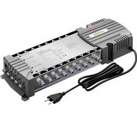 goobay 64876 Interruttore multiswitch satellitare compatto, 5 ingressi, 16 uscite, 4K, 8 K, UHD/DAB+, per 16 partecipanti