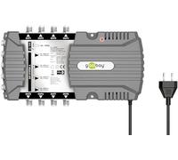 goobay 64880 - Interruttore multiswitch satellitare compatto, 9 ingressi, 8 uscite, 4 K, 8 K UHD/DAB+, per 8 partecipanti