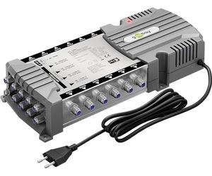 goobay 64881 - Interruttore multiswitch satellitare compatto, 9 ingressi, 12 uscite, 4K, 8K UHD/DAB+, per 12 partecipanti