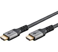Goobay 64999 cavo HDMI 0,5 m HDMI Type A (Standard) Nero, Argento - Nouvo