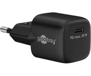 Goobay 65403 Interno AC Nero Caricabatteria rapido USB-C PD GaN Nano (20 W) nero
