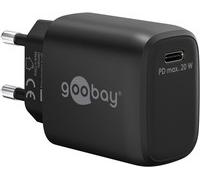 GOOBAY 65405 - Caricabatterie USB, 20 W, 1 USB-C (PD), GaN, nero