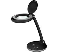 goobay 65576 Lampada con lente ingrandimento LED dimmerabile/lampada con stativo/consumo energetico 6 W/temperatura colore 6500 K/flusso luminoso 450 lm/tensione d'esercizio 230V (AC) / nero