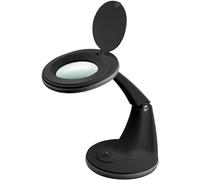 goobay 65578 Lampada ingrandimento LED/lampada ingrandimento stativo/ingrandimento stativo luce/consumo 6W / temperatura colore 6500K / flusso luminoso 450lm / tensione esercizio 230V (AC)/ nero