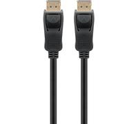 goobay 65808 Cavo DisplayPort 1.4, 8K @ 60 Hz UHD / 1 Metro/Maschio a Maschio/Certificazione VESA/Alta Velocità 32,4 Gbit/s/Trasmettere segnali audio e video