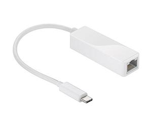 Goobay 66255 USB-C RJ-45 White cable interface/gender adapter - Cable Interface/Gender Adapters (USB-C, RJ-45, White)