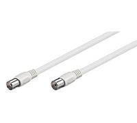 Goobay 66616 Cavo antenna (classe A >85 dB) schermatura doppia - Spina coassiale > Presa coassiale (schermatura completa 100 %)