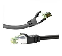 Goobay 66720 Cavo patch CAT 8.1 S/FTP (PiMF) nero - LSZH privo di alogeni rame AWG 24
