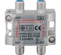 Goobay Splitter 3 vie per satellite 100 db, 1750 Mhz