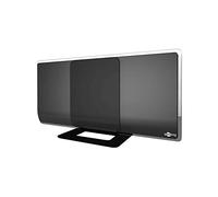 Goobay 67179 Antenna Omnidirezionale Interno Full HD - Antenna Attiva con Amplificatore HDTV (DAB / DVB-T) - Filtro LTE/4G - Nero
