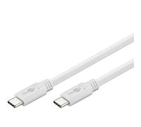 Goobay 67194 Cavo USB-C 3.1 di 1a Generazione, Bianco, 1 m Lunghezza del Cavo