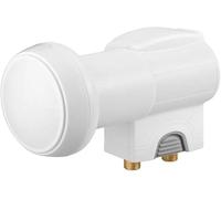 Goobay 67270 Illuminatore LNB Universale Doppio Twin, Grigio, Bianco