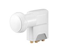 Goobay 67271 Illuminatore LNB Universale Quattro, Grigio, Bianco - NUOVO