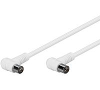 Goobay 67354 - Cavo di connessione angolare per antenne (80 dB), doppia schermatura, lunghezza 2,5 m