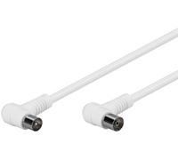 Goobay 67356 - Cavo di collegamento ad angolo, 80 dB, doppia schermatura, 5 m