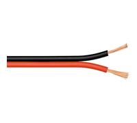 Goobay Cavo per altoparlanti 67731 – 2x0,75 mm² CCA a trefoli – 50 m rosso/nero
