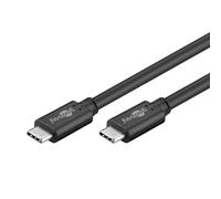 Goobay Cavo USB-C 67976 – USB 3.0 C-C 1 m Maschio/Maschio Nero