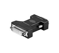 Goobay 68029 Adattatore Analogico DVI/VGA, Placcato Nickel, Nero