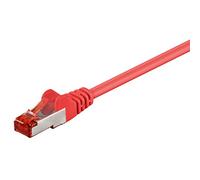 Goobay 68277 CAT 6 Cavo Patch, Rete S/FTP (PiMF), Rosso, 0.5m Length
