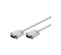 Goobay 68312 Cavo per Monitor VGA, Placcato Nickel, Grigio, 3 m Lunghezza del Cavo